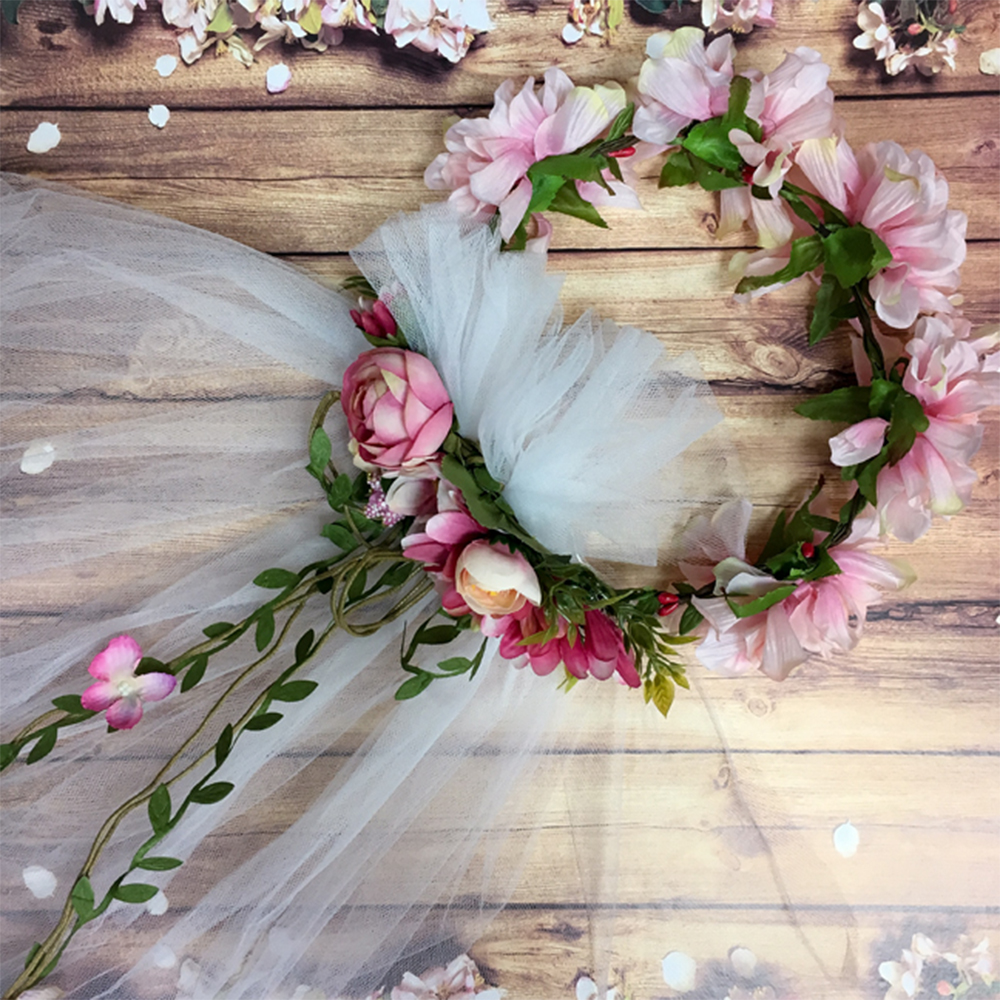 Венок из живых цветов на свадьбу: свадебный венок на голову для невесты